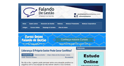 Desktop Screenshot of falandodegestao.com.br
