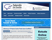 Tablet Screenshot of falandodegestao.com.br